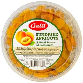 Kosher Galil sun-dried apricots 12 oz