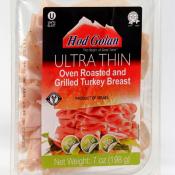 Kosher Hod Golan Ultra Thin Oven Roasted & Grilled Turkey Breast 7 oz