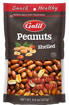 Kosher Galil peanuts shelled roasted & salted 8 oz