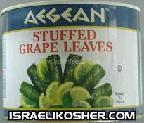 Aegean stuffed grape leaves 4 lb.