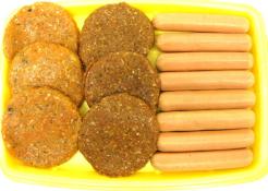 Kosher Burgers & Hot Dogs Combo( 3 Beef Burgers, 3 Chicken Burgers, and 6 Chicken Hot Dogs)