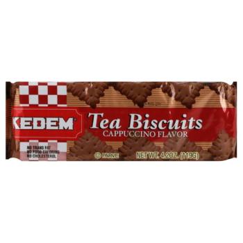Kosher Kedem Tea Biscuits Cappuccino Flavor 4.2 oz