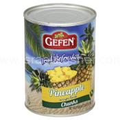 Kosher Gefen Pineapple Chunks 20 oz