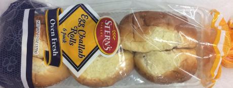 Kosher Stern's Egg Challah Rolls 6 pk