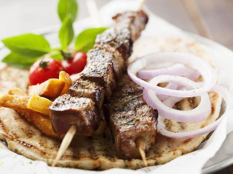 Kosher Grilled Beef Shish Kebab with one Free Side Dish