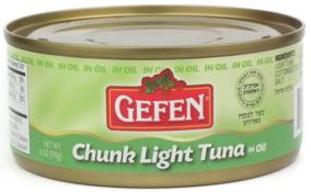 Kosher Gefen Chunk Light Tuna In Oil 6 oz