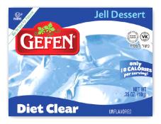 Kosher Gefen Diet Clear Unflavored Jell Dessert 0.35 oz
