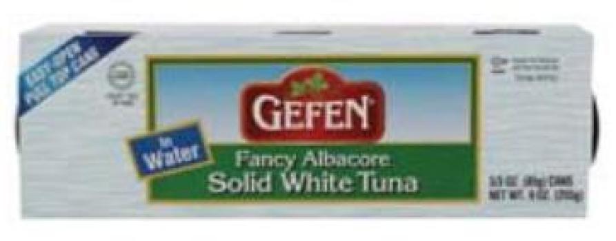 Kosher Gefen Fancy Albacore Solid White Tuna in Oil 3 - 3 oz Pack