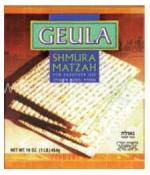 Kosher Geula Shmura Matzah for Passover 16 oz