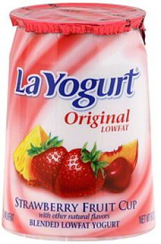 Kosher La Yogurt Strawberry Fruit Cup Flavored Yogurt 6 oz