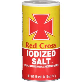 Kosher Red Cross Iodized Salt 26 oz