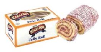 Kosher Haggada Bakery Raspberry Jelly Roll 10 oz