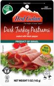 Kosher Hod Golan Dark Turkey Pastrami 5 oz