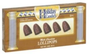 Kosher Holiday Candies Milk Chocolate Lolly Cones 3 oz