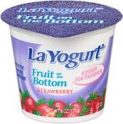 Kosher La yogurt fruit on the bottom strawberry 6 oz