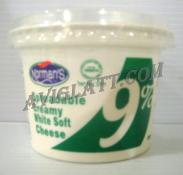 Kosher Norman's Spreadable Creamy White Soft Cheese 9% Fat Free 8 oz