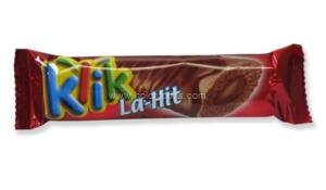 Kosher Klik La-Hit Fine Milk Chocolate Crispy Bar Filled with Nougat 1.23 oz
