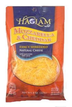 Kosher Haolam Mozzarella & Cheddar Fancy Shredded Natural Cheese 8 oz