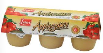 Kosher Lieber's Applesauce 6/4 oz