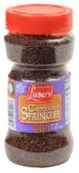 Kosher Lieber's Chocolate Sprinkles 10 oz