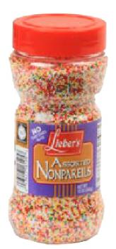 Kosher Lieber's Nonpareil Sprinkles 10 oz