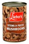 Kosher Lieber's Stems & Pieces Mushrooms 8 oz