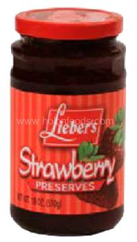 Kosher Lieber';s Strawberry Preserves 18 oz