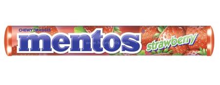 Kosher Mentos Strawberry Flavored Chewy Dragees 1.32 oz