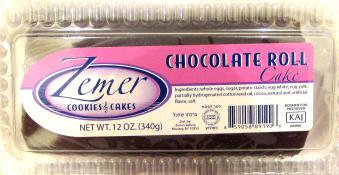 Kosher Zemer Chocolate Roll Cake 12 oz