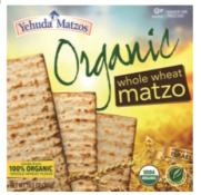 Kosher Yehuda Organic Whole Wheat Matzo 10.5 oz